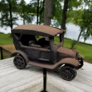 Vintage (2) 1920 - 1930 ' s Cast Iron Model T or A Cast Iron Toy Car A/C Williams383 3