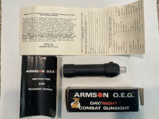 Vintage Armson O.  E.  G.  Day / Night Combat Gunsight