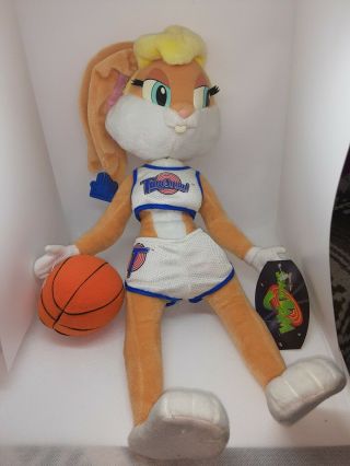 Vintage Space Jam Tune Squad Lola Bunny Plush Applause Inc 1996 Basketball 20 "