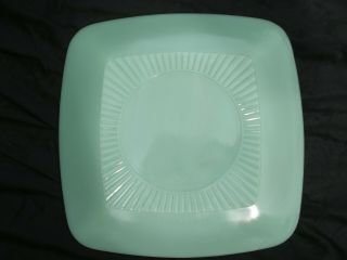 ONE RARE VINTAGE JADEITE FIRE KING CHARM DINNER PLATE IN NEAR 3