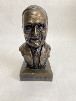 Harry Truman Bust 8.  5 Inches Tall The Buck Stops Here