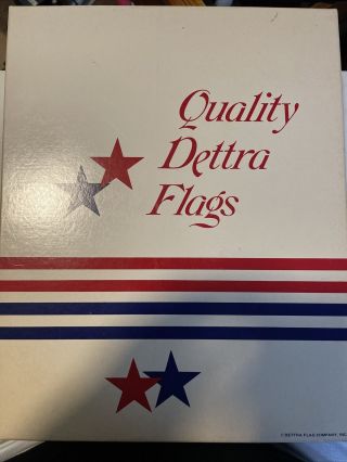 Vintage 50 Star Dettra 100 Cotton Hi,  - Fli American Flag Usa 3 
