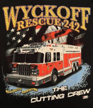 Wycoff Fire Department Bergen County Jersey Nj T - Shirt M Fdny