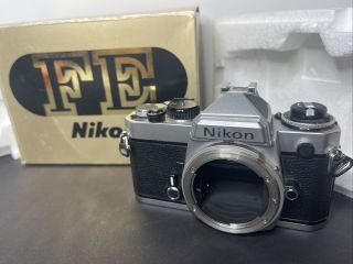 Nikon Fe 35mm Slr Camera Vintage