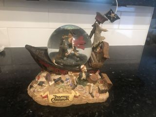 Disney Pirates Of The Caribbean Snow Globe