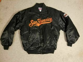 Vintage San Francisco Giants Starter Jacket Mens L Euc