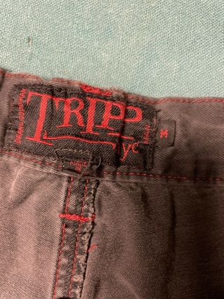 Vintage 90s TRIPP NYC Cargo Zip Off Shorts Raver Club Goth Pants M Bondage 2