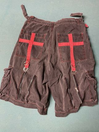 Vintage 90s TRIPP NYC Cargo Zip Off Shorts Raver Club Goth Pants M Bondage 3