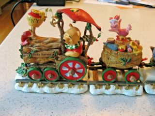 Disney The Danbury Winnie The Pooh Christmas Train - 6 Cars - Tigger Eeyore 2