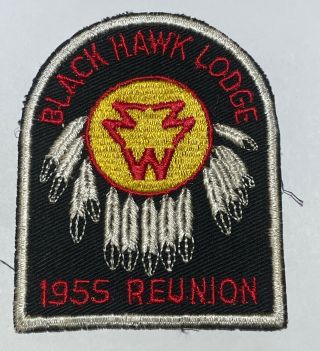 1955 Oa Lodge 94 Blackhawk Event Patch Www Boy Scout Tb1
