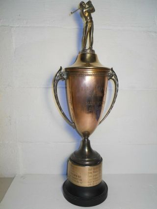 Catholic War Veterans One Of A Kind Golf Trophy From 1954 To 1967 Toledo Ohio