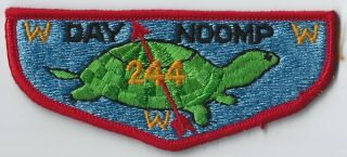 Day Noomp Lodge 244 Early Oa Flap,  Merged 1974,  Twin Lakes Council
