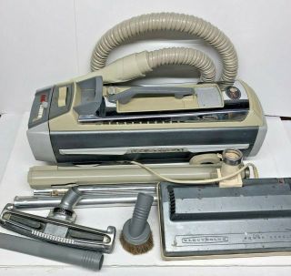 Vintage Electrolux Silverado Deluxe Model 1505 Vacuum W/ Hose & Attachments