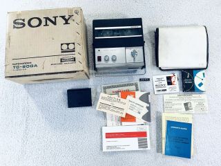 Vintage Sony Tc - 900a Soild State Reel 2 Reel Tape Recorder Tapecorder