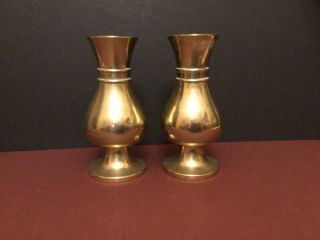 Antique Heavy Brass Vases