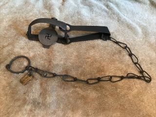 Vintage Ps&w No 1 Good Luck Trap Trapping Newhouse Sargent