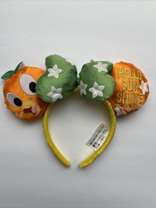 Disney Orange Bird Headband Ears Flower And Garden 2020 Nwot