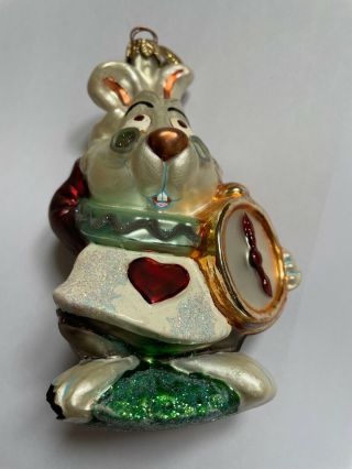 Christopher Radko Disney - The White Rabbit From Alice In Wonderland Ornament