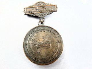 1902 Knights Templar Medal Boston Commandery Centennial Celebration