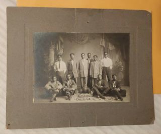 Vintage African - American Athletic Club Cabinet Card Photo