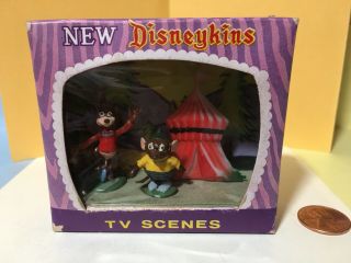 Marx Disneykins Tv Scene Bongo & Gus Plastic Figures Walt Disney Characters