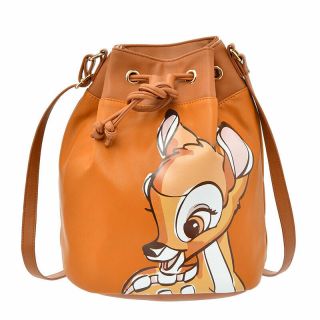 Disney Store Japan Bambi Shoulder Bag Drawstring Bag Shoulder & Body Bag Brown