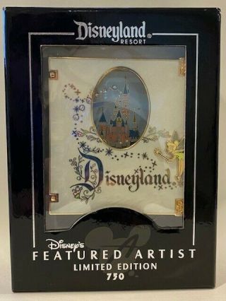 Disney Dlr Featured Artist Storybook 1955 Jumbo Tinker Bell Stitch Castle Pin
