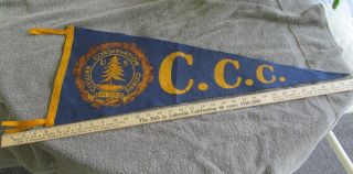 Vintage C.  C.  C.  Civilian Conservation Corps Pennant Virginia Company 2340