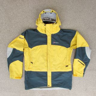Vintage Berghaus Trango Extrem Goretex Yellow Mountain Jacket Size L