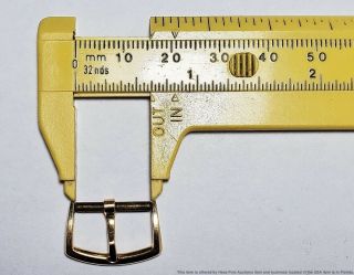14k Yellow Gold Vintage 16mm Omega Wrist Watch Buckle Mens W/ Springbar And Tang 3