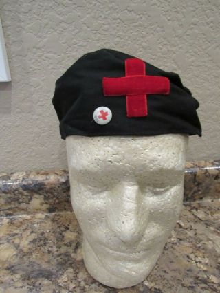 Early 1900’s Knights Of Pythias Cap Cover With Red Cross And 1920 Red Cross