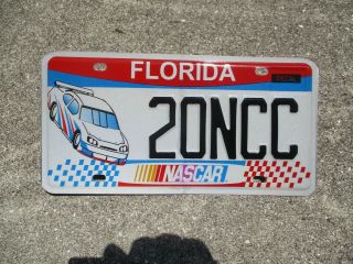 Florida Nascar License Plate 20ncc