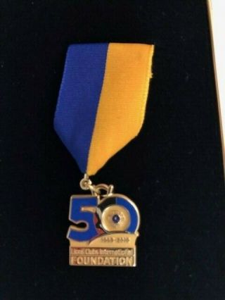 Rare Lions Club International 50th Anniversary Collectors Medal in the Box 3
