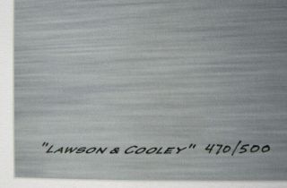 EDDIE LAWSON WES COOLEY AMA SUPERBIKE RACING OWENS ART PRINT 470/500 LTD EDITION 3