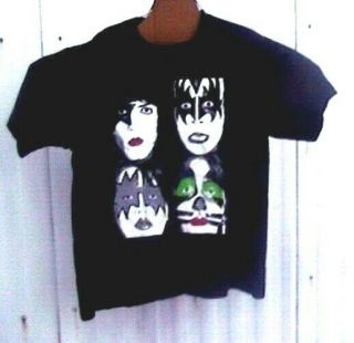 Vtg Kiss Single Stitch Farewell Tour T - Shirt Xl Black 1973 - 2000 Euc Usa
