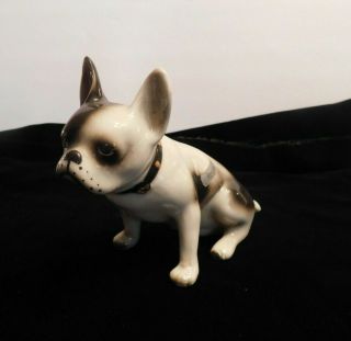 Vintage French Bulldog Ceramic Hand Painted Figurine,  20160 " Sparky ",  6 1/2 " L.