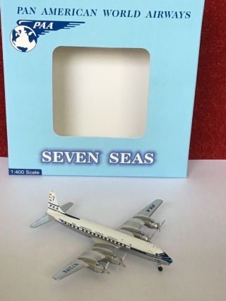 Aeroclassics Dc - 7c (seven Seas) Pan Am World Airways (n731pa) 1/400 Mib