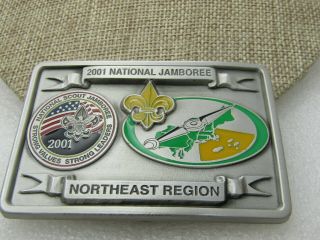2001 Bsa National Jamboree Northeast Region Pewter Belt Buckle