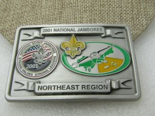 2001 BSA National Jamboree Northeast Region Pewter Belt Buckle 2