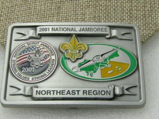 2001 BSA National Jamboree Northeast Region Pewter Belt Buckle 3