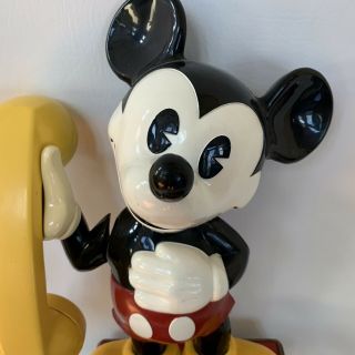 Vintage Mickey Mouse Rotary Dial Telephone Walt Disney Collectible 2