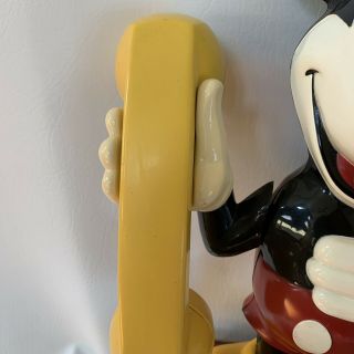 Vintage Mickey Mouse Rotary Dial Telephone Walt Disney Collectible 3