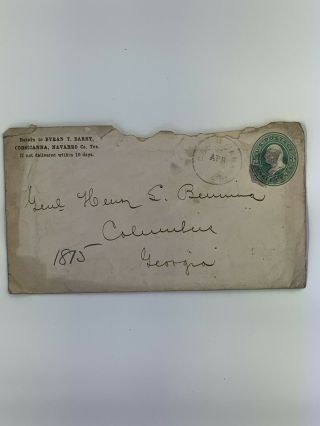 Letter To General Henry Lewis Benning 1875 - Georgia History - Post Civil War