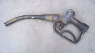 Vintage Brass Powell Two Speed Gas Pump Nozzle Handle
