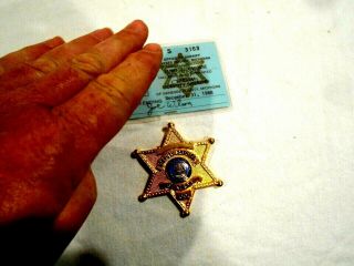 Special Deputy Sheriff Badge/money Clip Genesee County Mi W/id