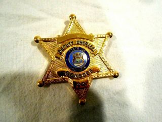Special Deputy Sheriff Badge/Money Clip Genesee County MI w/ID 2