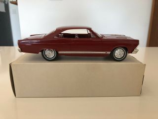 Vintage 1966 Ford Fairlane Gt Hardtop Dealer Promo Car Candy Apple Red