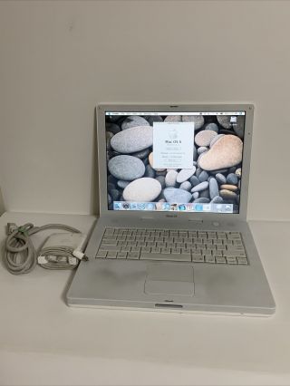 Vintage Apple Ibook G4 Laptop 1.  42 Ghz 14 - Inch Lcd Screen 1 Gb Ram 60gb Hd
