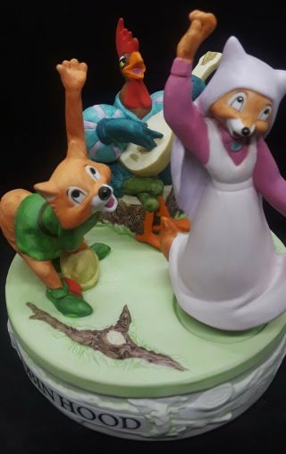 Disney Robin Hood Musical Memories Porcelain Figurine - Vtg Ltd.  Edition 885