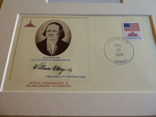 William Ellery photo USA cover Declaration of Independence Rhode Island 3